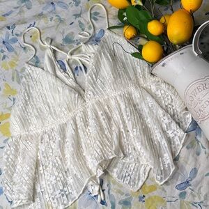 Urban Outfitters White Strappy Top